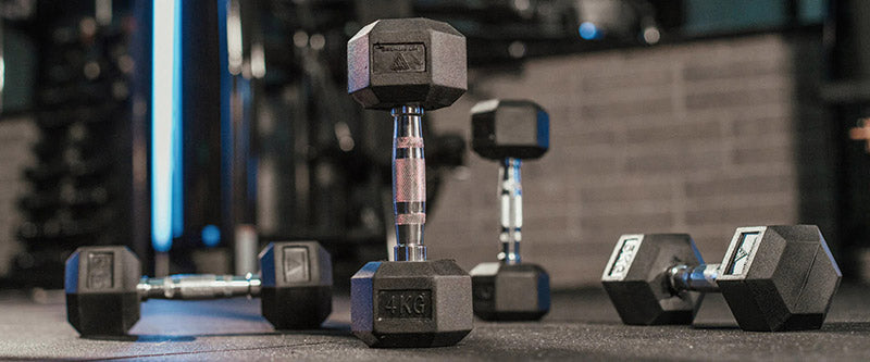 Training with Hex Dumbbells