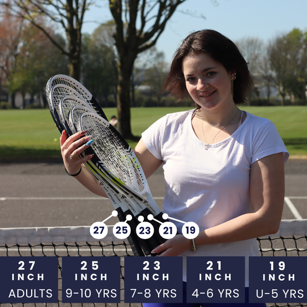 Different Sizes for Hit Sport Aluminium Tennis Racket