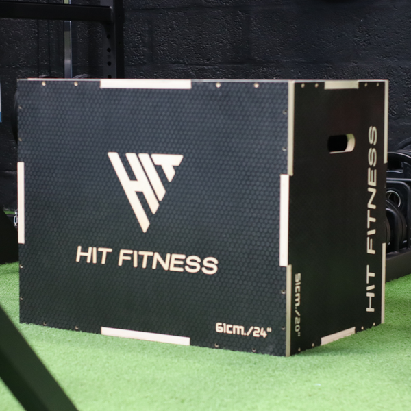 3 In 1 Box Hit Fitness 3 in 1 Wooden Plyometric Box — Black — McSport