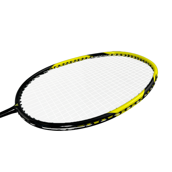Hit Sport Aluminium & Fibreglass Badminton Racket Close Up