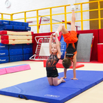 I Love Gymnastics Foldable Gymnastics Mat Blue | 60mm