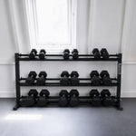 3 Tier Hex Dumbbell Storage Rack - 10 Pairs