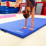 I Love Gymnastics Foldable Gymnastics Mat Blue | 60mm