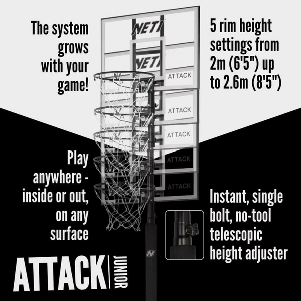 NET1 Attack Youth Portable Basketball System 01
