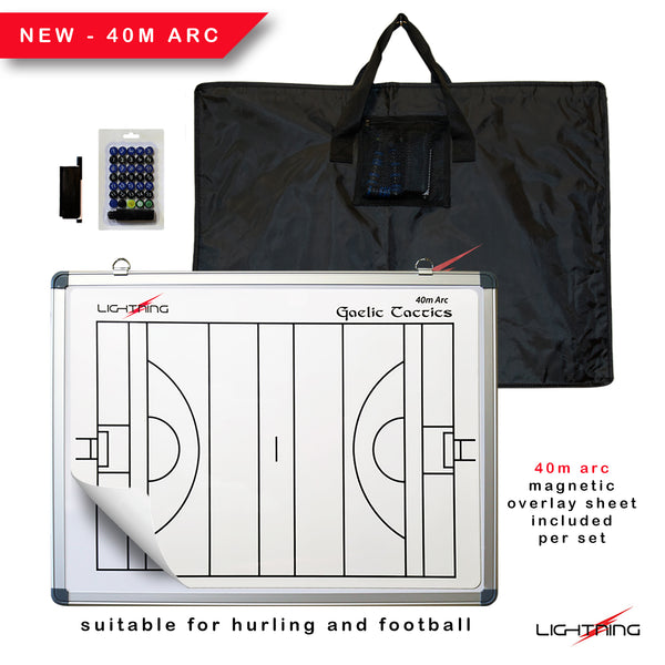 Lightning White Gaelic Tactic Board | 30x 45cm Information