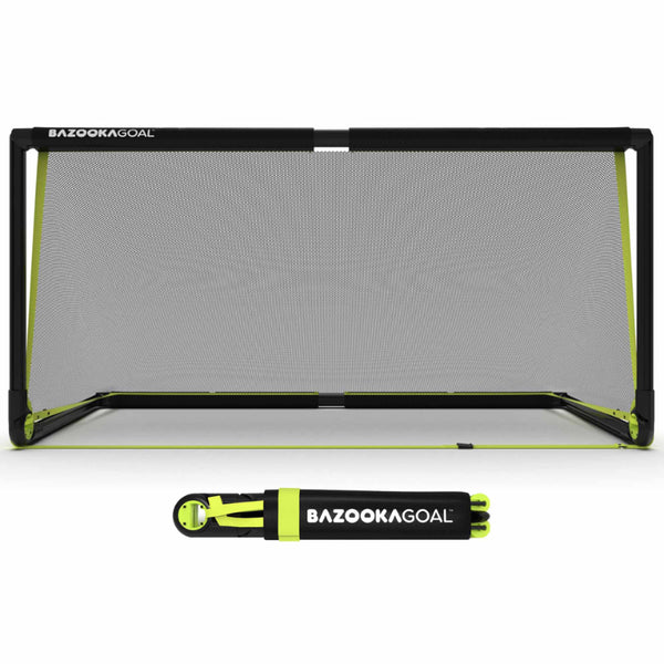 BazookaGoal Football Goals | 6' x 3' - Black