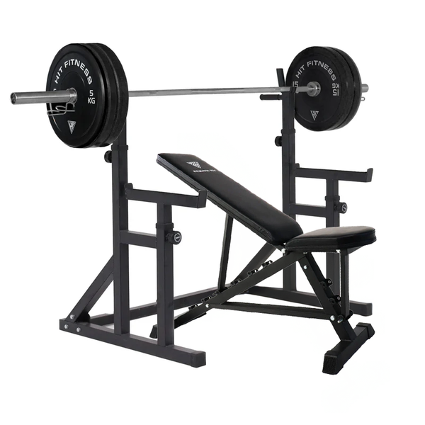 Hit Fitness Weightlifting Essentials Set | Black Bumpers 80kg