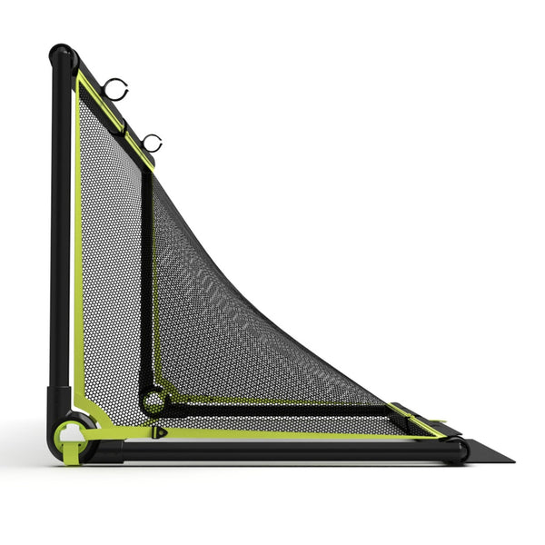 BazookaGoal Football Goals | 6' x 3' - Green - Side Shot