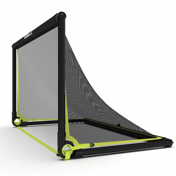 BazookaGoal Football Goals | 5' x 3' - Black - Side Shot