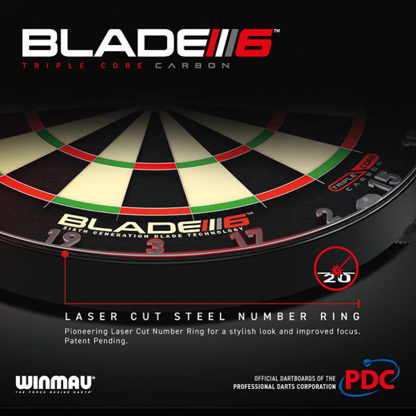 Winmau Blade 6 Triple Core Dartboard Image McSport Ireland