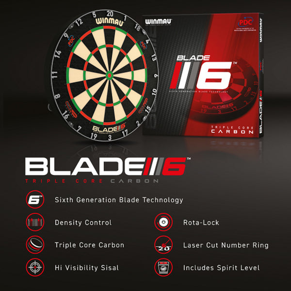 Winmau Blade 6 Triple Core Dartboard Image McSport Ireland
