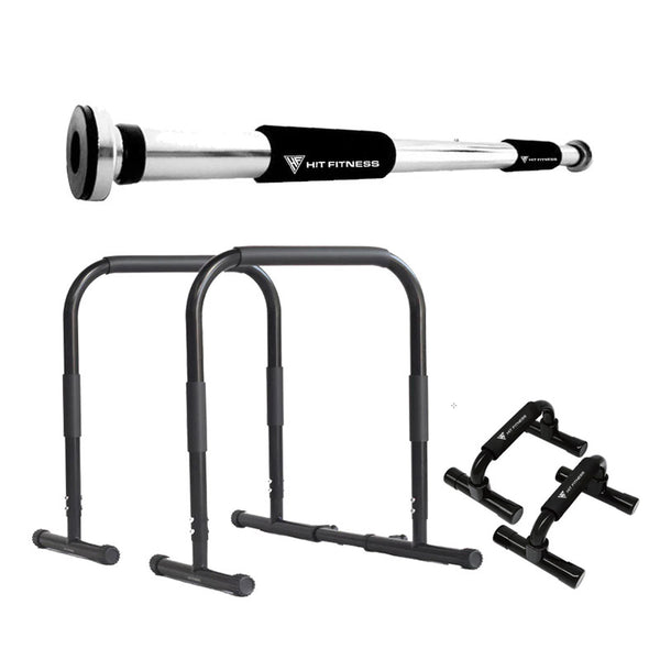 Bodyweight Essentials Pack – Pull Up, Push Up & Dip Bundle