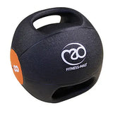 Fitness-Mad Double Grip Medicine Ball | 8kg | Orange