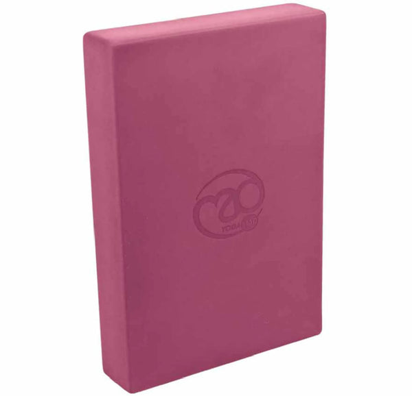 Fitness Mad Full Yoga Block Burgundy upright