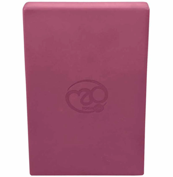 Fitness Mad Full Yoga Block Burgundy upright