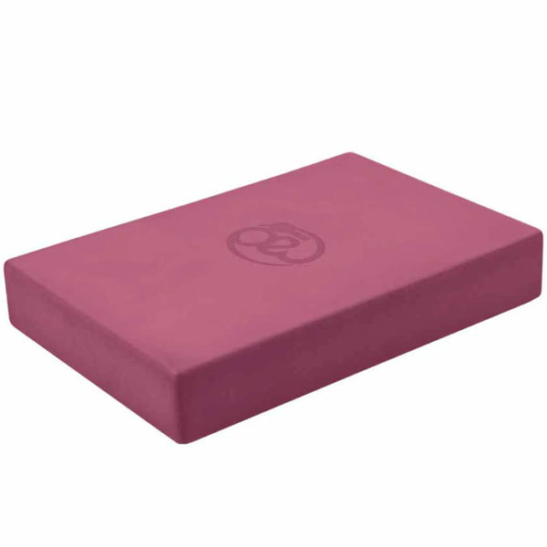 Fitness-Mad-Full-Yoga-Block-Burgundy lying down