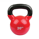 Fitness Mad Kettlebell Red 20kg and a white backround