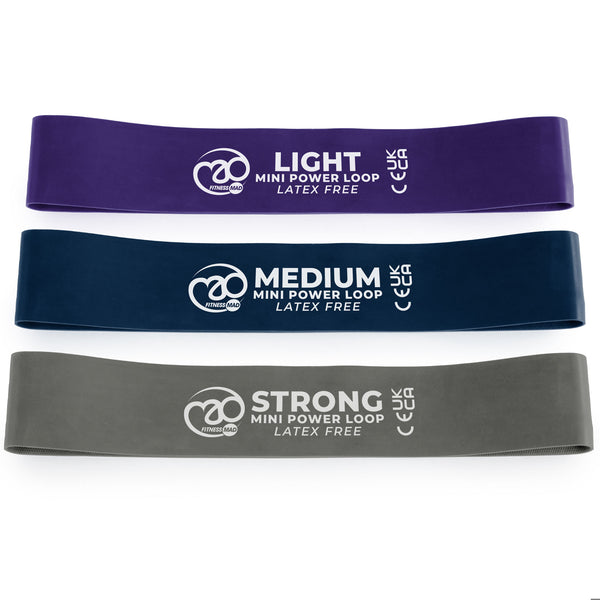 Fitness-Mad Latex Free Mini Power Loops | Set of 3