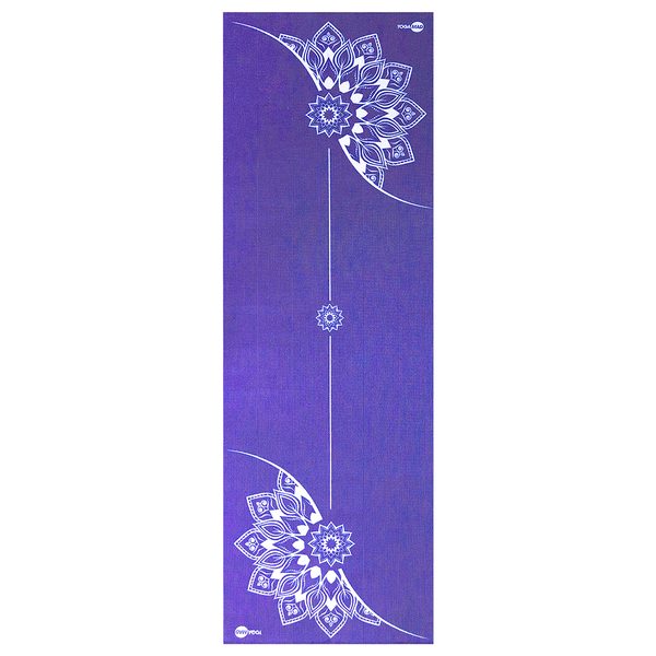 Fitness Mad Mandala Alignment Yoga Mat-4mm Purple
