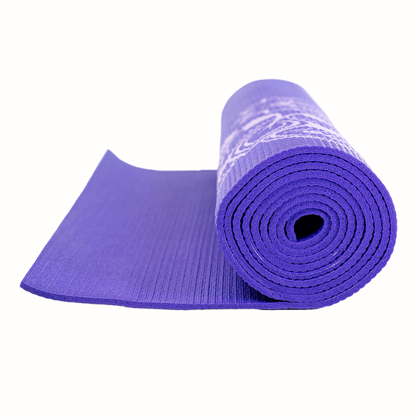 Fitness Mad Mandala Alignment Yoga Mat-4mm Purple