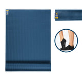 Fitness Mad Warrior II Plus Yoga Mat (Dark Blue) & Savvy Ebony Sock