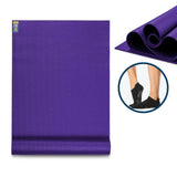 Fitness Mad Warrior II Plus Yoga Mat (Purple) & Savvy Ebony Sock