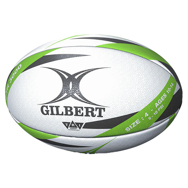 Gilbert G TR3000 Rugby Ball - Size 4 (Green)