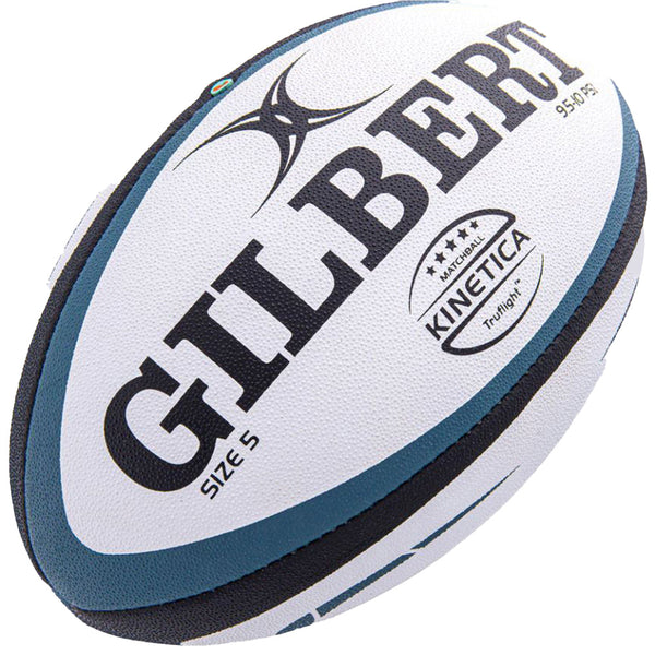 Gilbert KINETICA Elite Rugby Ball Size 5 (Blue) - front