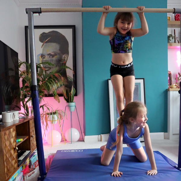 I Love Gymnastics High Bar and Gymnastics Mat Lifestyle Playing