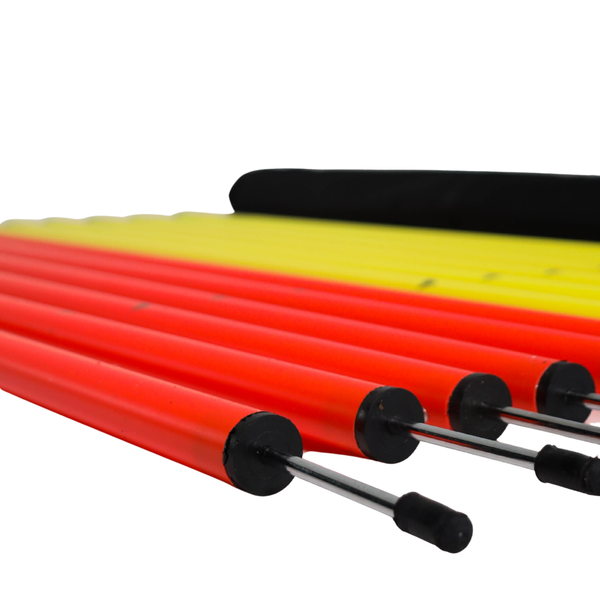 HIT Sport Mini Training Poles Orange & Yellow Set