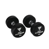 Hit Fitness Round Rubber Dumbbells