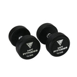 Hit Fitness Round Rubber Dumbbells