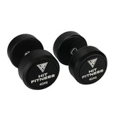 Hit Fitness Round Rubber Dumbbells