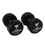 Hit Fitness Round Rubber Dumbbells