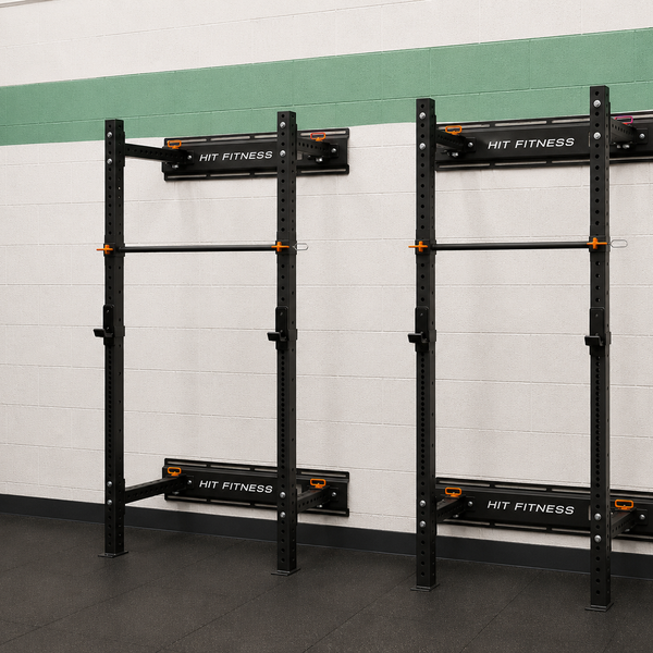 Hit Fitness Wall Mounted Folding Squat Rack