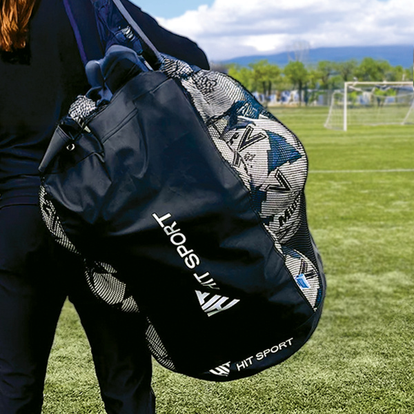 Hit Sport Mesh Panelled Ball Bag | Black