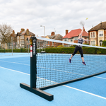 Harrod Steel Freestanding Tennis Posts | Black