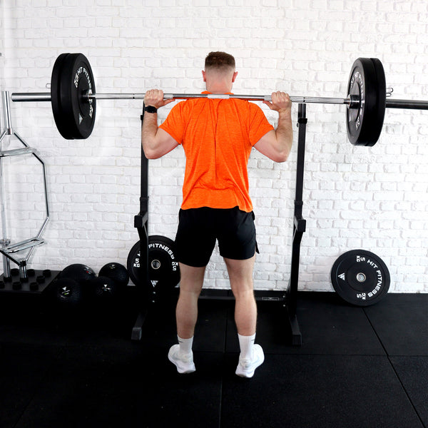 Hit Fitness 20kg Commercial Black Rubber Bumper Plate - Lifestyle