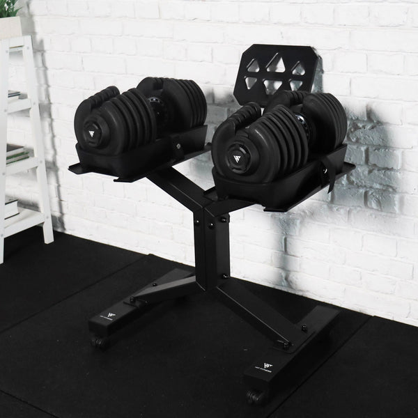 Hit Fitness 40kg Adjustable Dumbbells with Stand