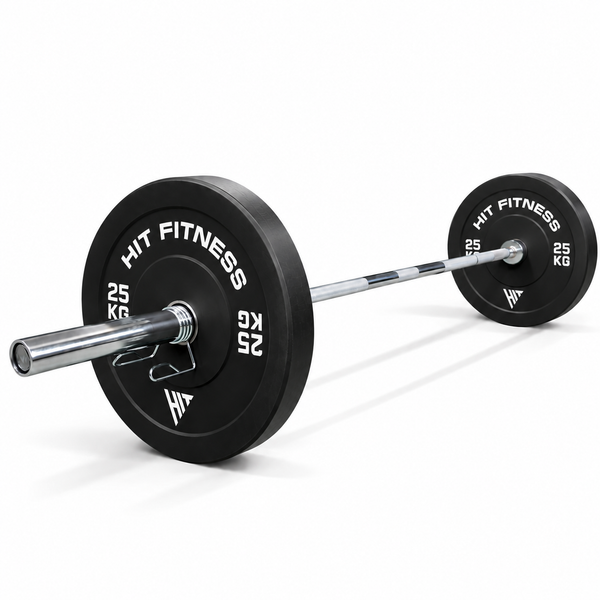 Hit Fitness 70kg Black Bumper Plates Core Weight Set