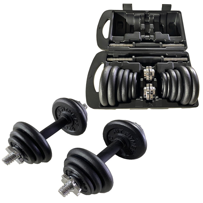 Hit Fitness Adjustable Dumbbell Set — 20kg — McSport