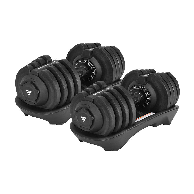 Hit Fitness Adjustable Dumbbells 18kg Pair McSport