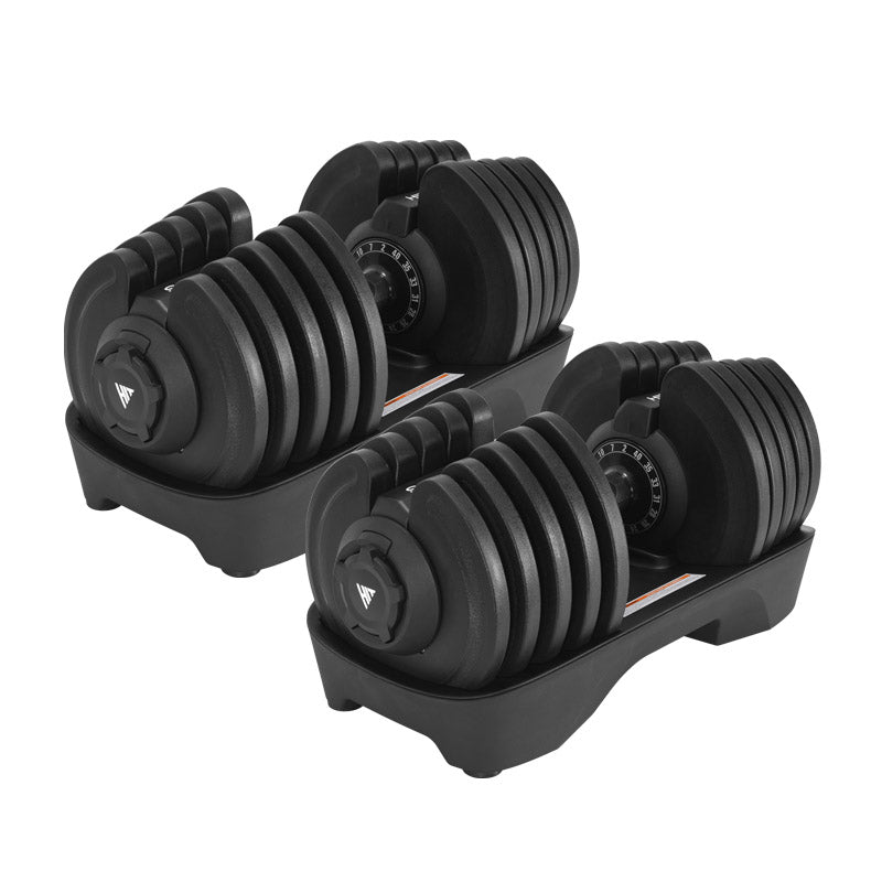 Hit Fitness Adjustable Dumbbells — 40kg Pair — McSport
