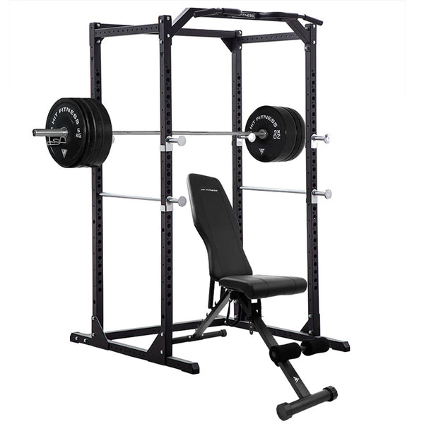 Hit Fitness Athletic Pack 120kg | Black Bumper Plates