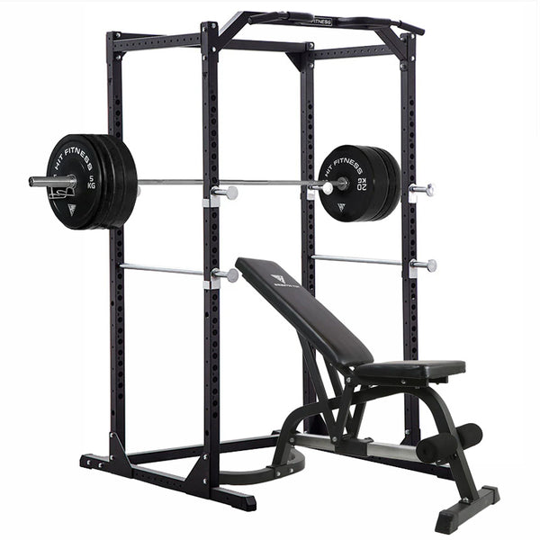 Hit Fitness Athletic Pack 120kg | Black Bumper Plates