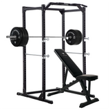 Hit Fitness Athletic Pack 120kg | Rack - Bench - Black Bumper Plates