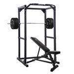 Hit Fitness Athletic Pack Plus 120kg | Rack - Bench - Black Bumper Plates