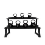 Hit Fitness Chrome Handle Kettlebell Set & Rack