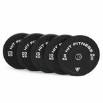 Hit Fitness Commercial Black Rubber Bumper Plate Full Range