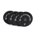 Hit Fitness Commercial Black Rubber Bumper Plate Full Range